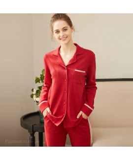 Spring and summer pure cotton sleepwear women's pa...