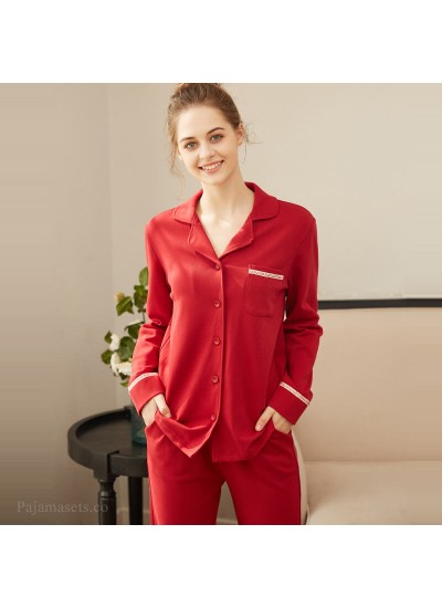 Spring and summer pure cotton sleepwear women's pajamas