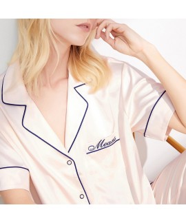 Versatile thin silk like Capris pajama sets