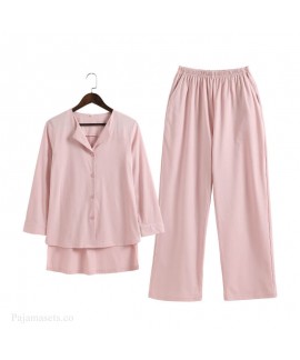 Pure cotton Pajama sets women's new sleepwear in spring and summer