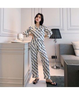 Ins small fresh sleepwear two piece pajamas sets