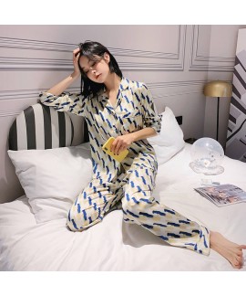 Ins small fresh sleepwear two piece pajamas sets