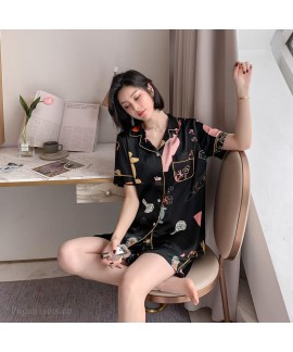 2020 Ice silk two piece pajama set comfortable new...