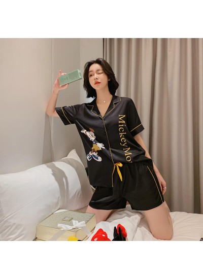 cool and comfortable two piece pajama set 2020 new summer breathable sleepwear