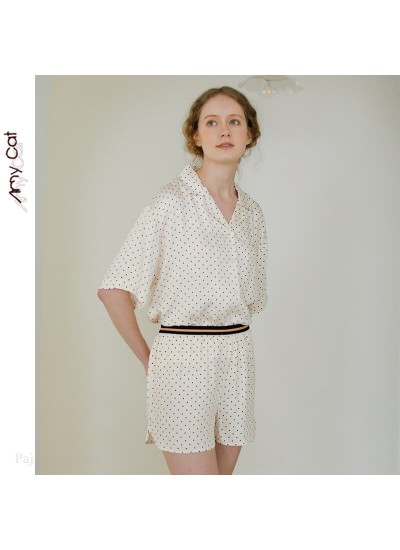 2020 summer Polo short sleeve sleepwear Short Pajama set