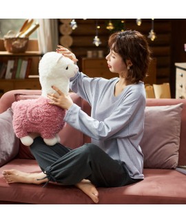 Cotton pajamas autumn new loose long sleeve cute Pullover simple casual pajama sets