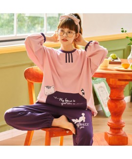 Cotton pajamas women's two piece pajama set women'...