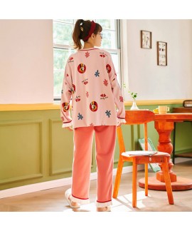 New style autumn and winter women's round neck Cotton sleepwear set