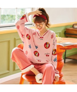 New style autumn and winter women's round neck Cot...