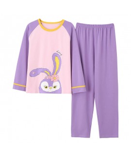 Autumn lovely and sweet women's cotton long sleeve pajamas two piece set Pullover sleepwear