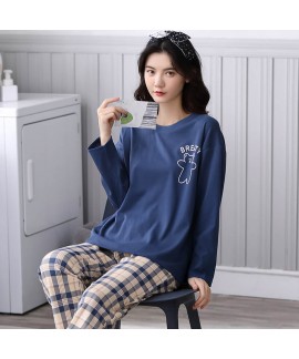 Autumn cotton pajamas women's lovely Pullover leis...