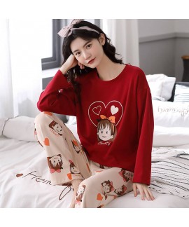 Lovely autumn and winter student leisure sleepwear sets