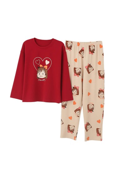 Lovely autumn and winter student leisure sleepwear sets