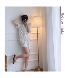 GP short pajamas 2023 summer thin home pajamas short-sleeved women pajamas sets