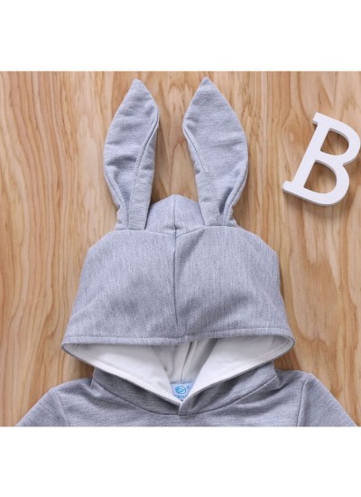 Easter Costume Cartoon Bunny One Piece Jumpsuit Hooded Pajama Set