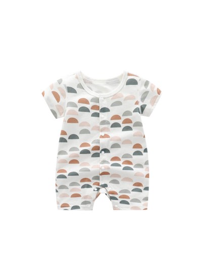 Bamboo Fiber Baby sleepwear Short Sleeve Baby One Piece Pajamas