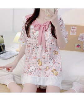 Hello Kitty Pajamas Women's New Short Sleeve Short...