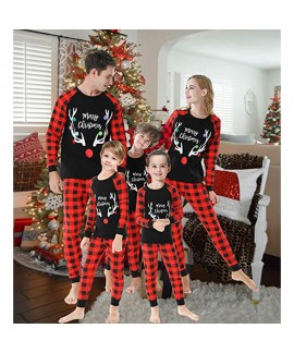 Christmas family print loungewear pajama set