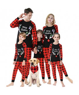 Christmas family print loungewear pajama set