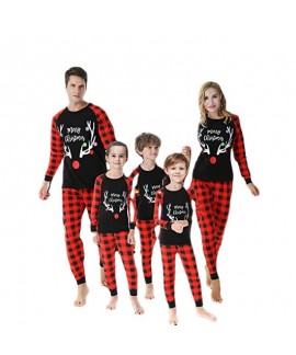 Christmas family print loungewear pajama set