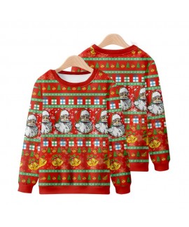 Christmas carnival 3D digital print men's crewneck sweatshirt