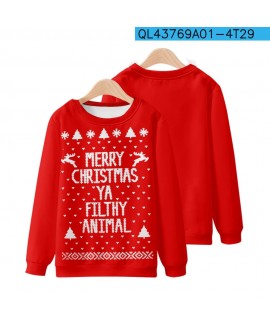 Christmas carnival 3D digital print men's crewneck sweatshirt