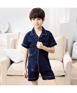 short sleeved Children's cotton pajamas boy's Cart...