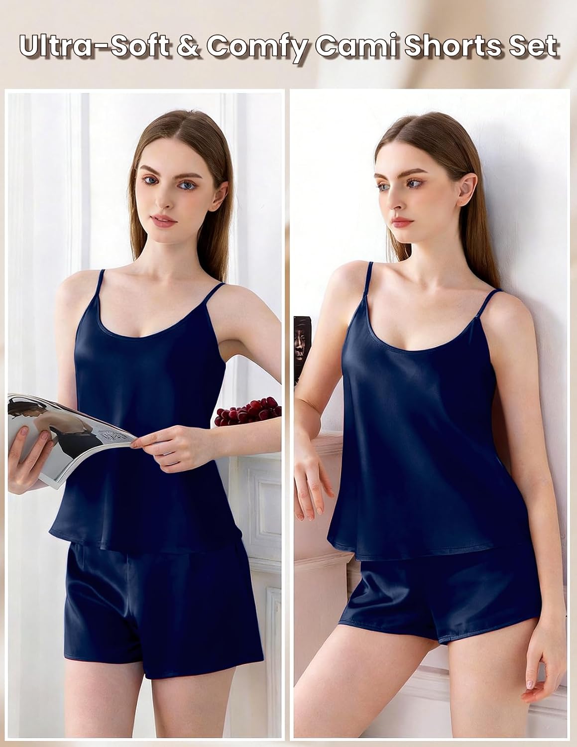22 Momme 100% Mulberry Silk Pajama Set for Women